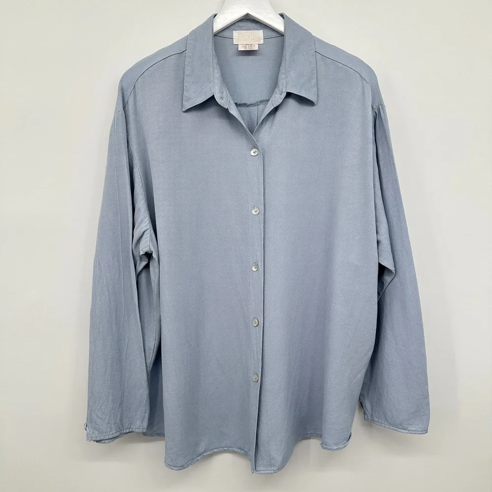 Vintage Soft Surroundings Tunic Top Shirt‎ Size XL Quiet Luxury Coastal Chic USA